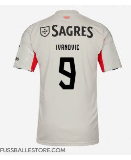 Günstige Benfica Franjo Ivanovic #9 Auswärtstrikot 2025-26 Kurzarm